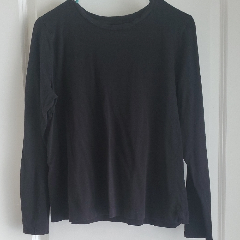 LOFT Dark Gray Long Sleeve Top
